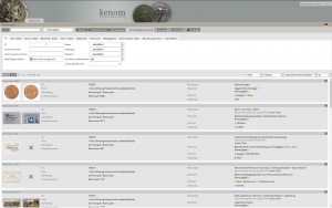 KENOM data search with easydb