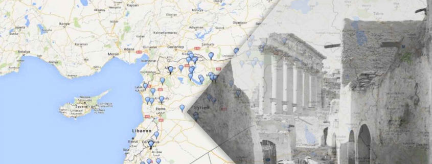 Screenshot of Syria with a monument to the use of easydb - museum from Programmfabrik