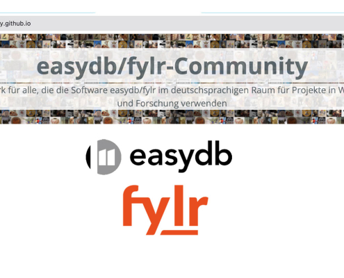 Skærmbillede fra easydb / fylr community-websted