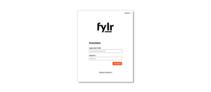 Anmeldebildschirm von fylr